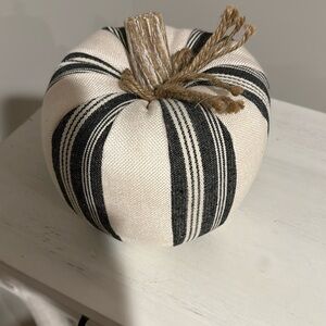 Striped fabric pumpkins